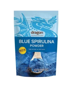 Bột tảo Blue Spirulina hữu cơ Dragon Superfoods 75g