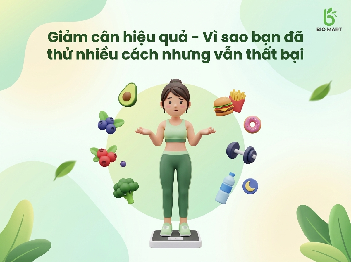 Giảm cân hiệu quả – Vì sao bạn đã thử nhiều cách nhưng vẫn thất bại
