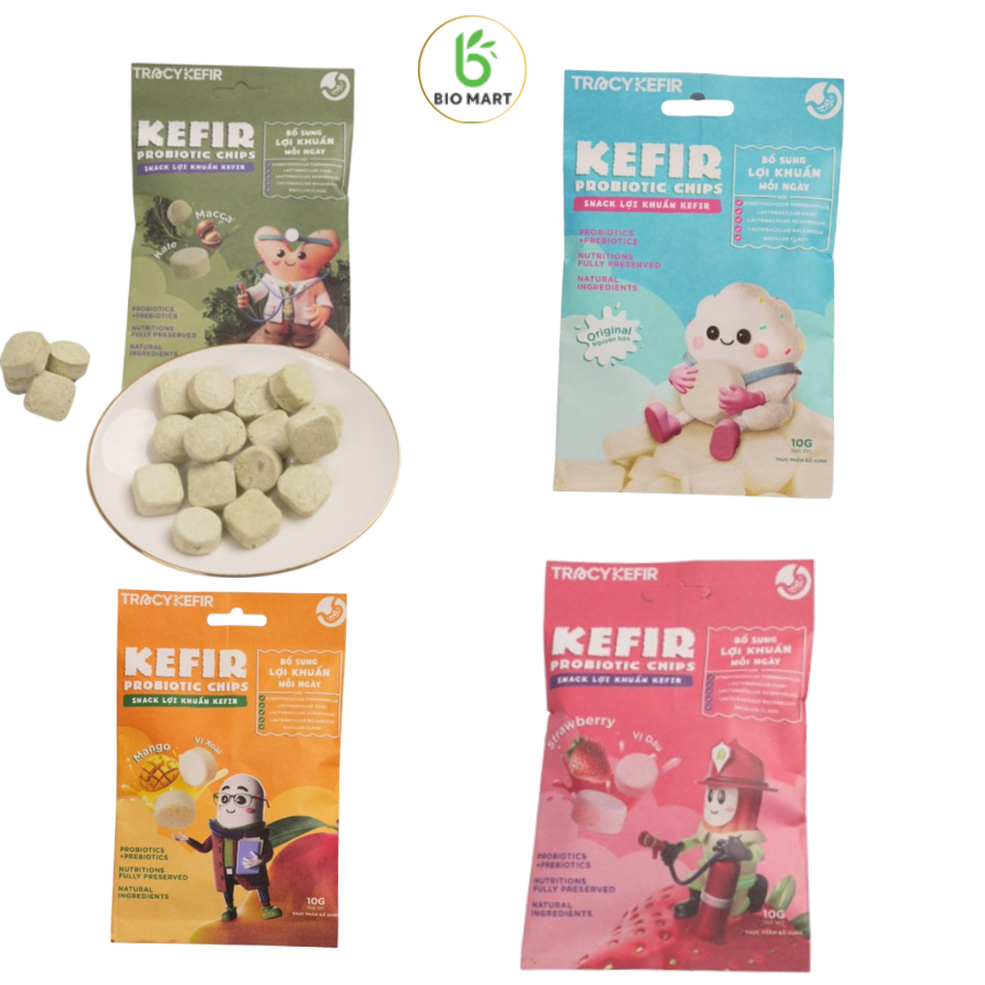 Snack Lợi Khuẩn Kefir - Mix 4 Vị