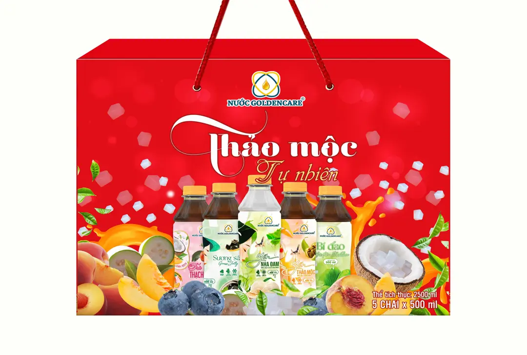 HỘP 5 CHAI NƯỚC GOLDENCARE 500 ml