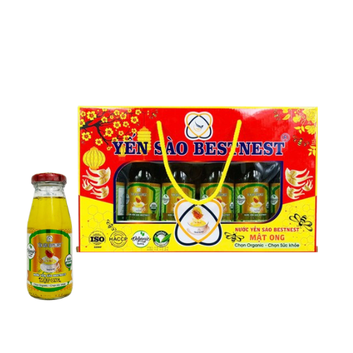 Hộp 6 chai Nước yến sào BESTNEST Mật ong 180ml