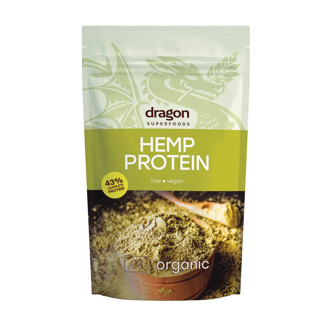 Bột protein hạt gai dầu hữu cơ Dragon Superfoods 200g