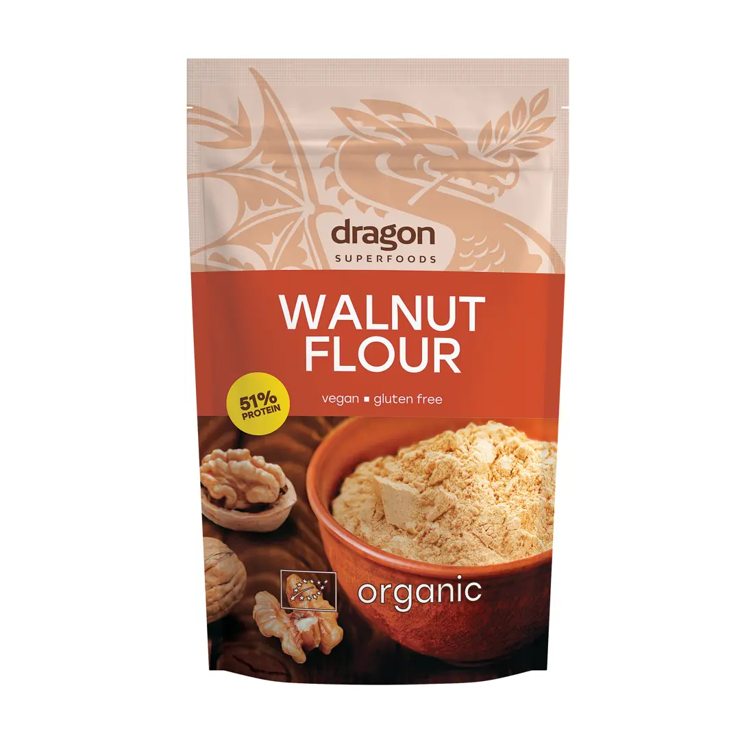 Bột óc chó protein 51% Dragon Superfoods 200g