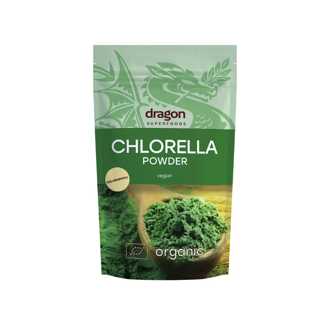 Bột tảo lục hữu cơ Dragon Superfoods 200g